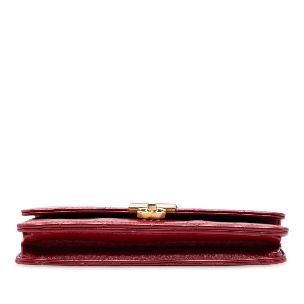Chanel CC Stitched Lambskin Wallet On Chain - Image 6