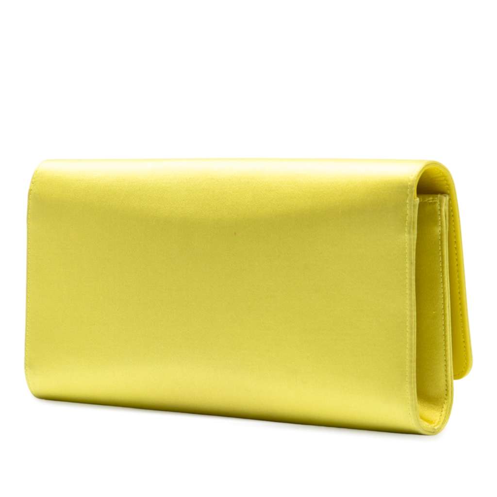 Gucci Satin Crystals Broadway Clutch - Back view