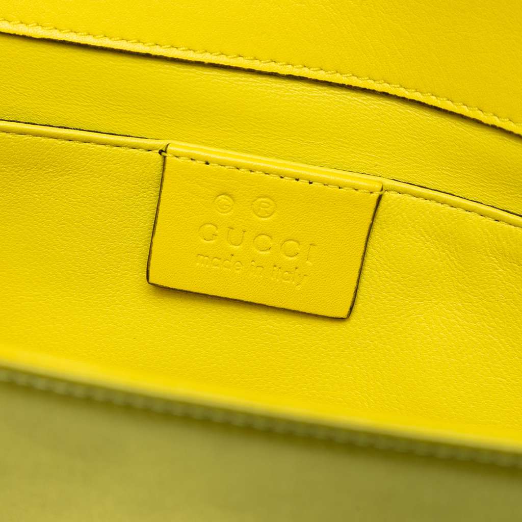 Gucci Satin Crystals Broadway Clutch - Side view