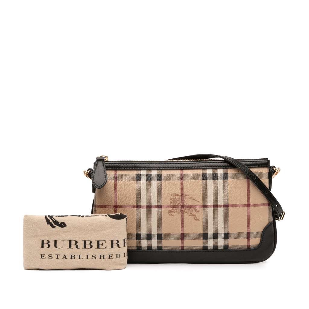 Burberry Haymarket Check Coated Canvas Crossbody - Image 14