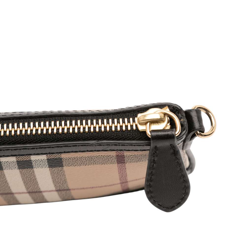 Burberry Haymarket Check Coated Canvas Crossbody - Image 11