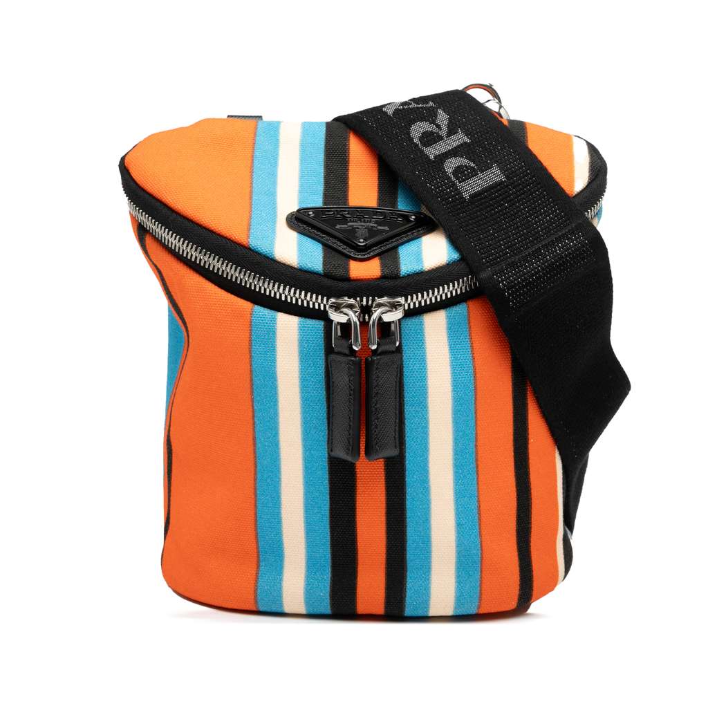 Prada Canvas Canapa Baiadera Crossbody