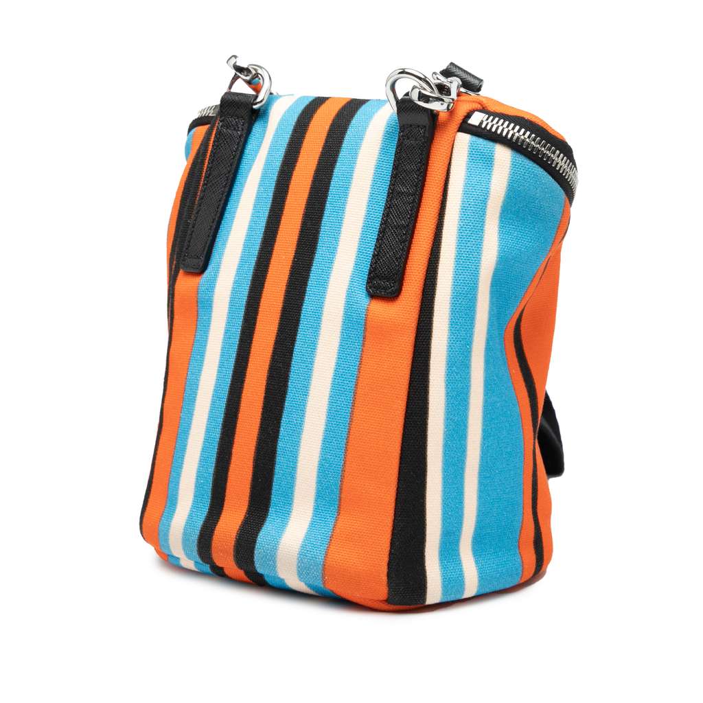 Prada Canvas Canapa Baiadera Crossbody - Back view