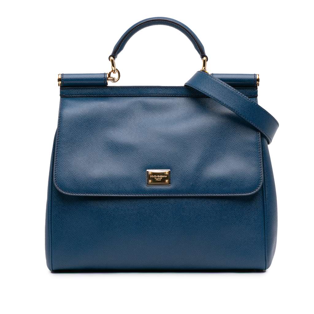 Dolce & Gabbana Large Calfskin Miss Sicily Satchel