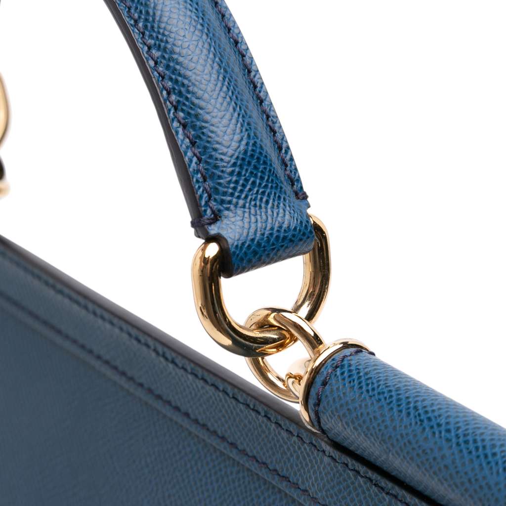 Dolce & Gabbana Large Calfskin Miss Sicily Satchel - Image 11