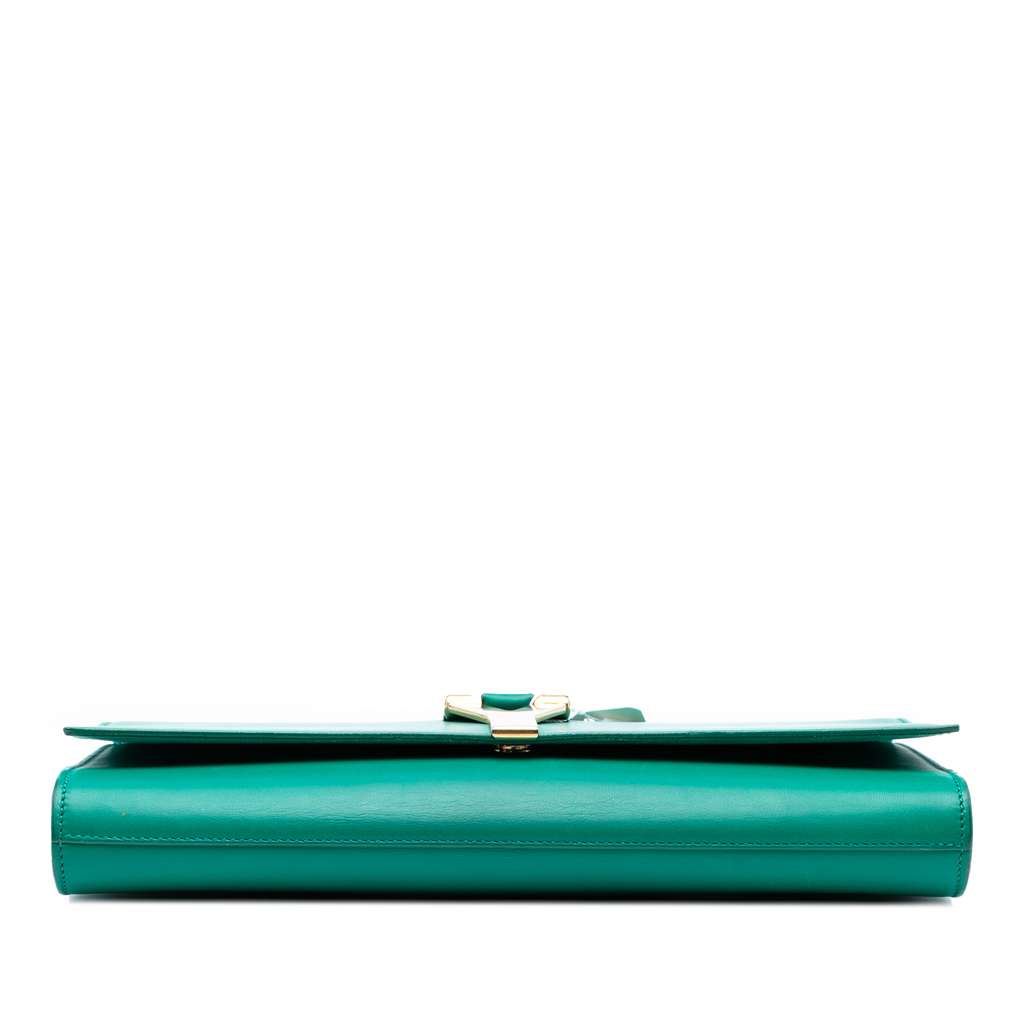 Saint Laurent Leather Chyc Ligne Clutch - Image 6