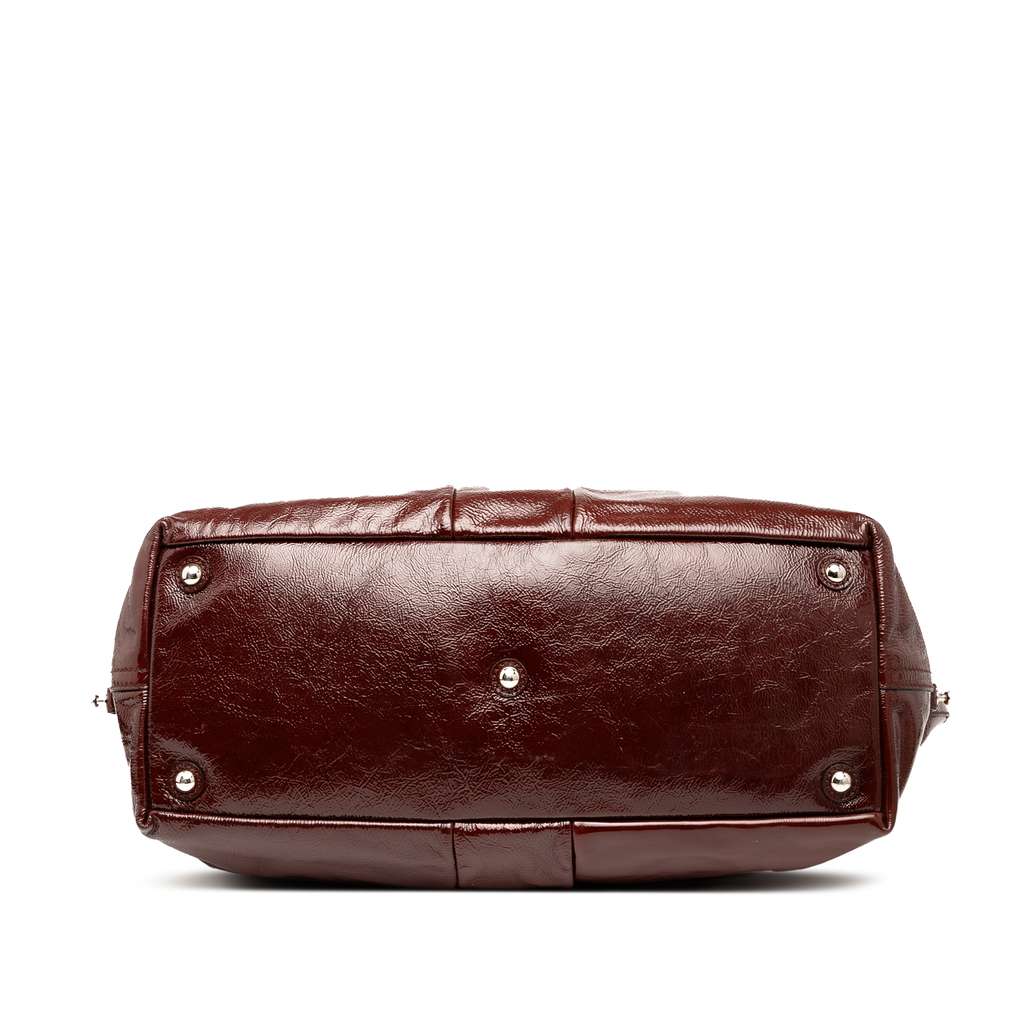 Saint Laurent Medium Textured Patent Easy Y Tote - Image 6