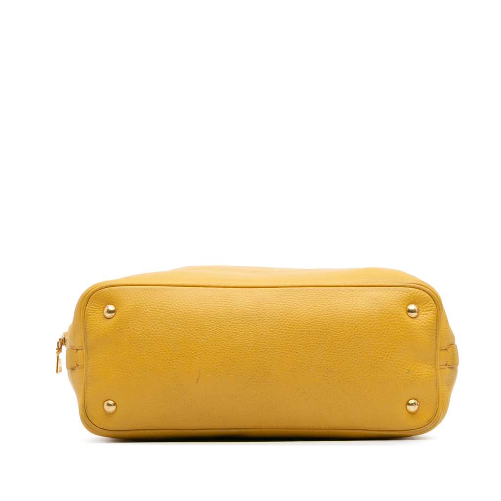 Prada Vitello Daino Side Zip Open Convertible Tote - Image 6