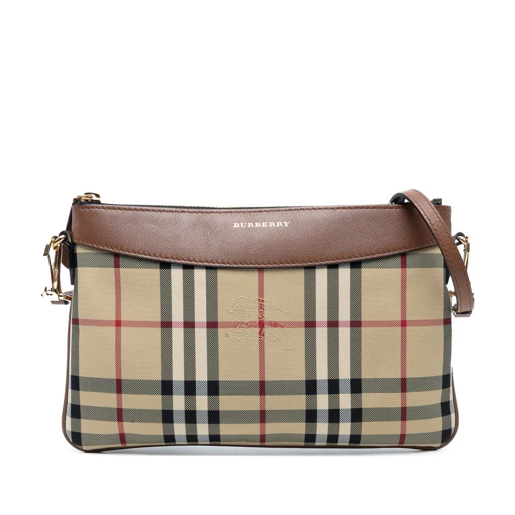 Burberry Haymarket Check Canvas Peyton Crossbody