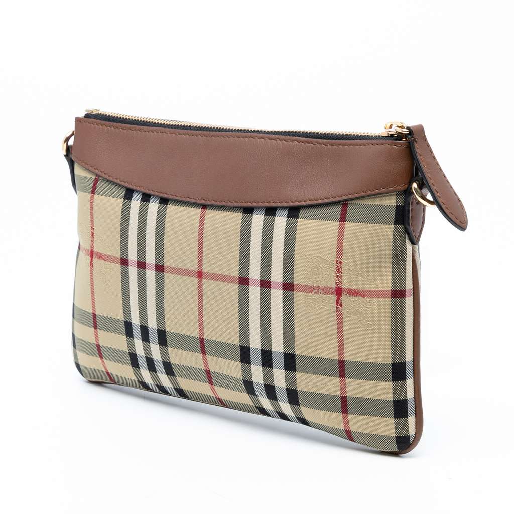 Burberry Haymarket Check Canvas Peyton Crossbody - Back view