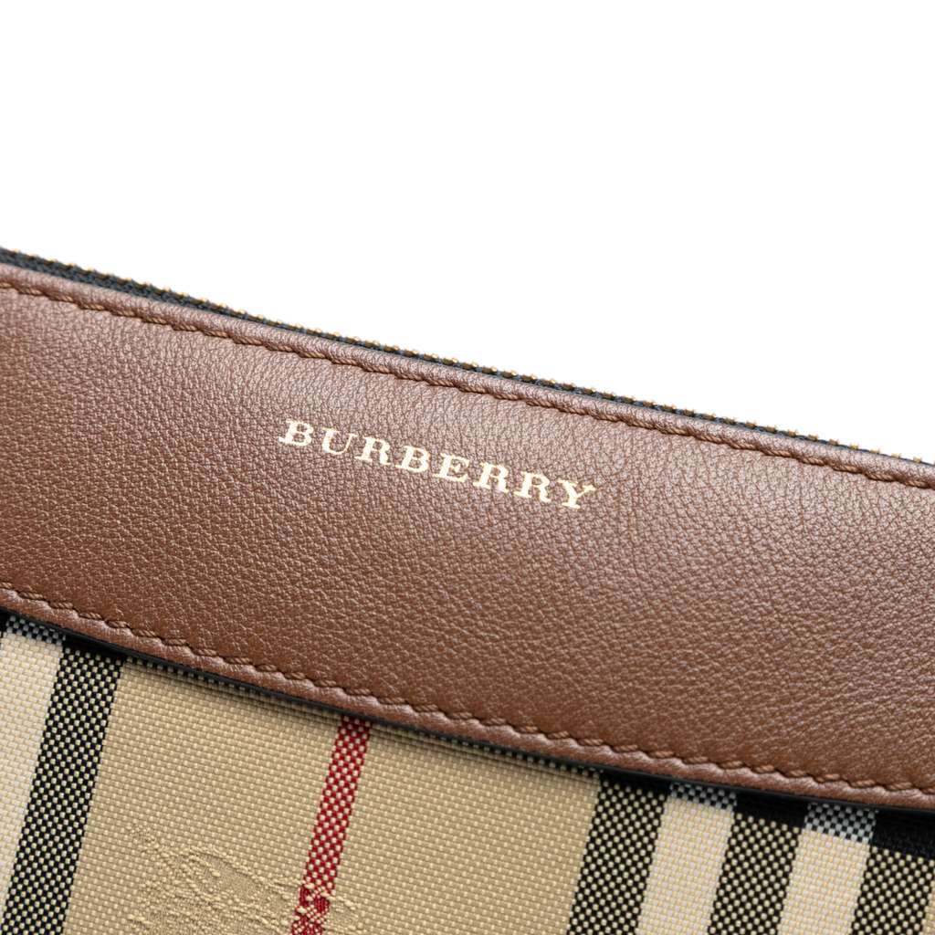 Burberry Haymarket Check Canvas Peyton Crossbody - Side view