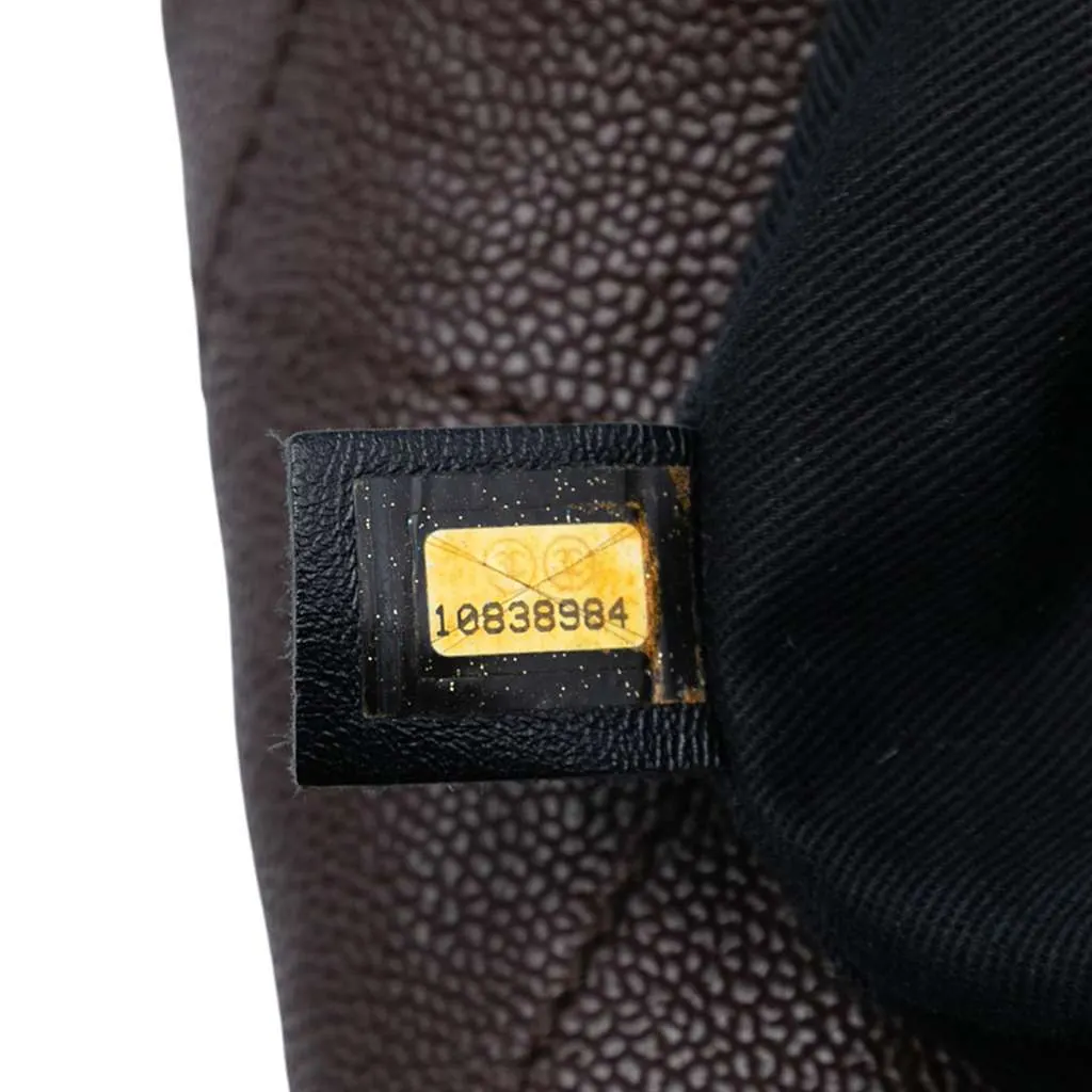 Chanel Large CC Caviar Outdoor Ligne Hobo Brown Leather Good - Box View