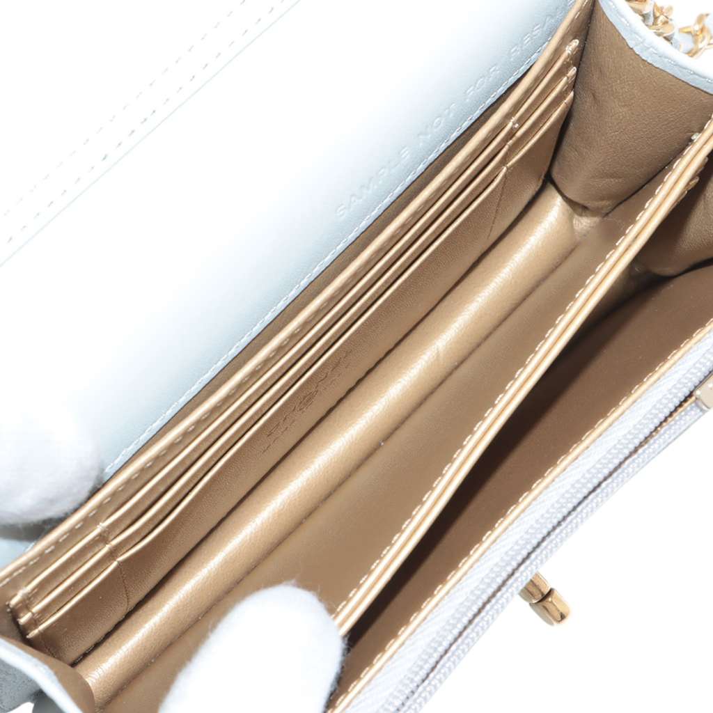 Chanel Quilted Lambskin Crystal Clutch on Chain - 4