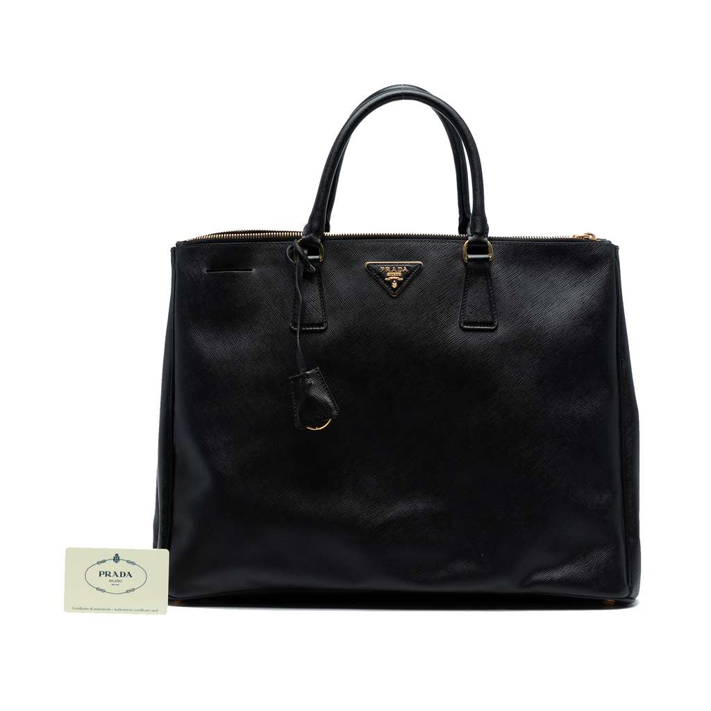 Prada Extra Large Saffiano Lux Galleria Double Zip Tote - Detail 2