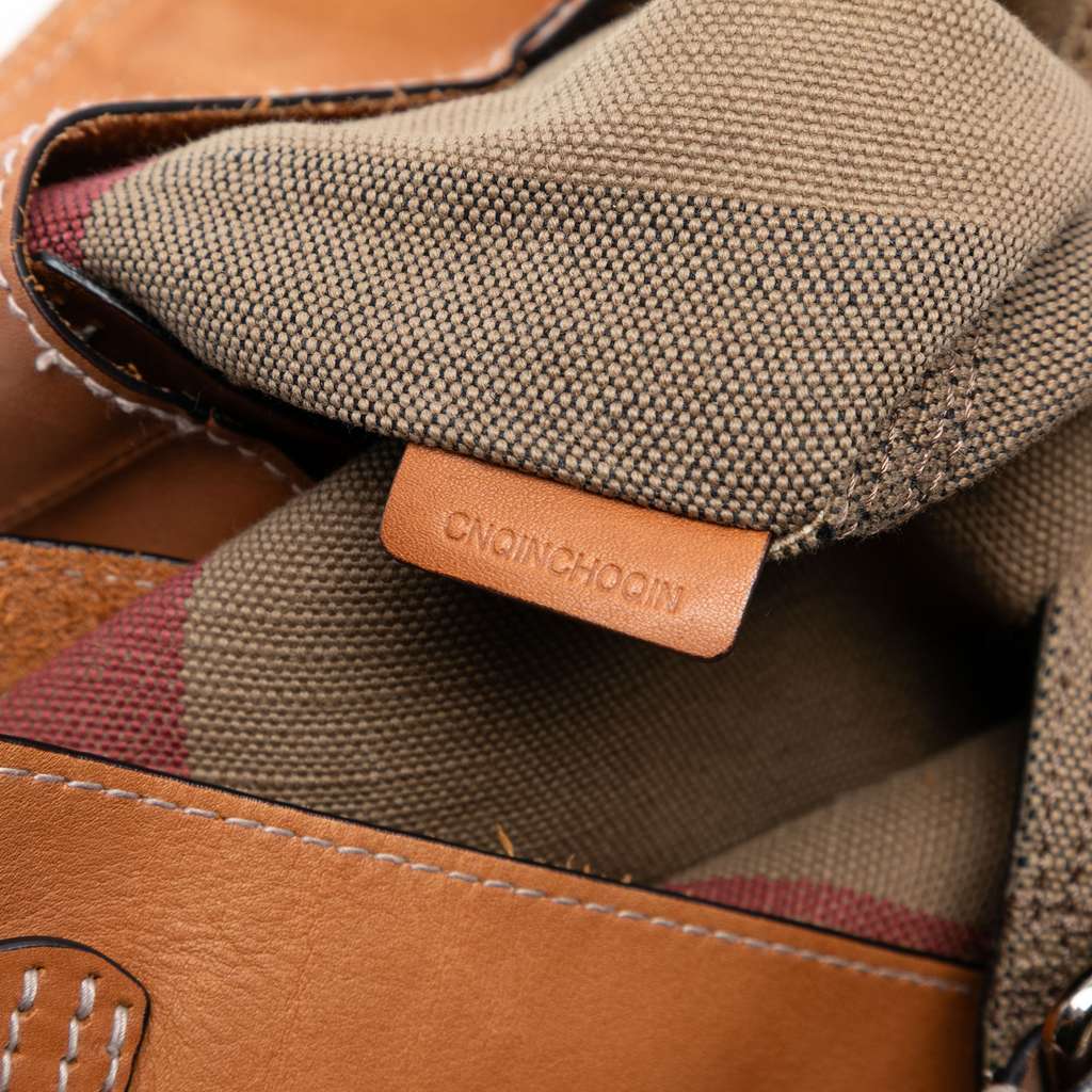 Burberry Medium Mega Check Canvas Ashby Bucket Bag - 5