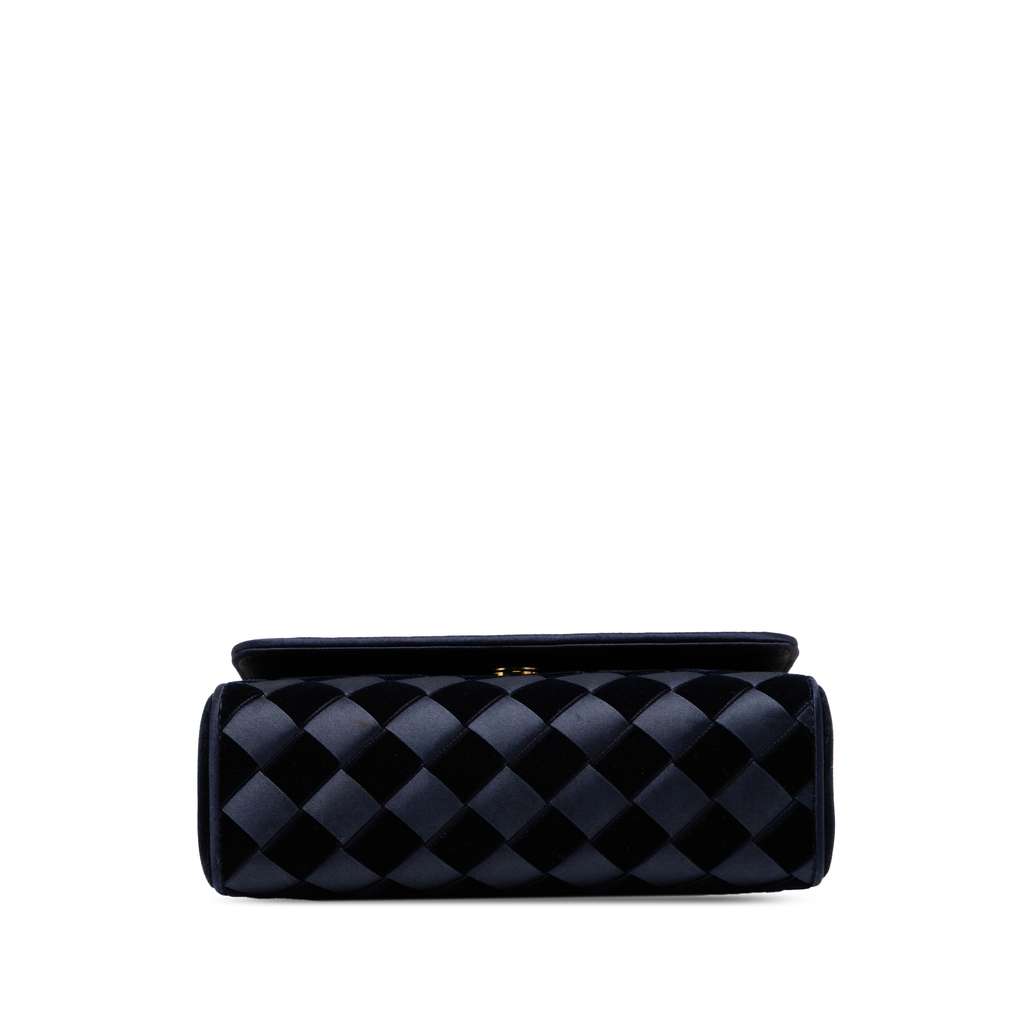 Bottega Veneta Velvet and Satin Intrecciato Top Handle Bag - Image 6