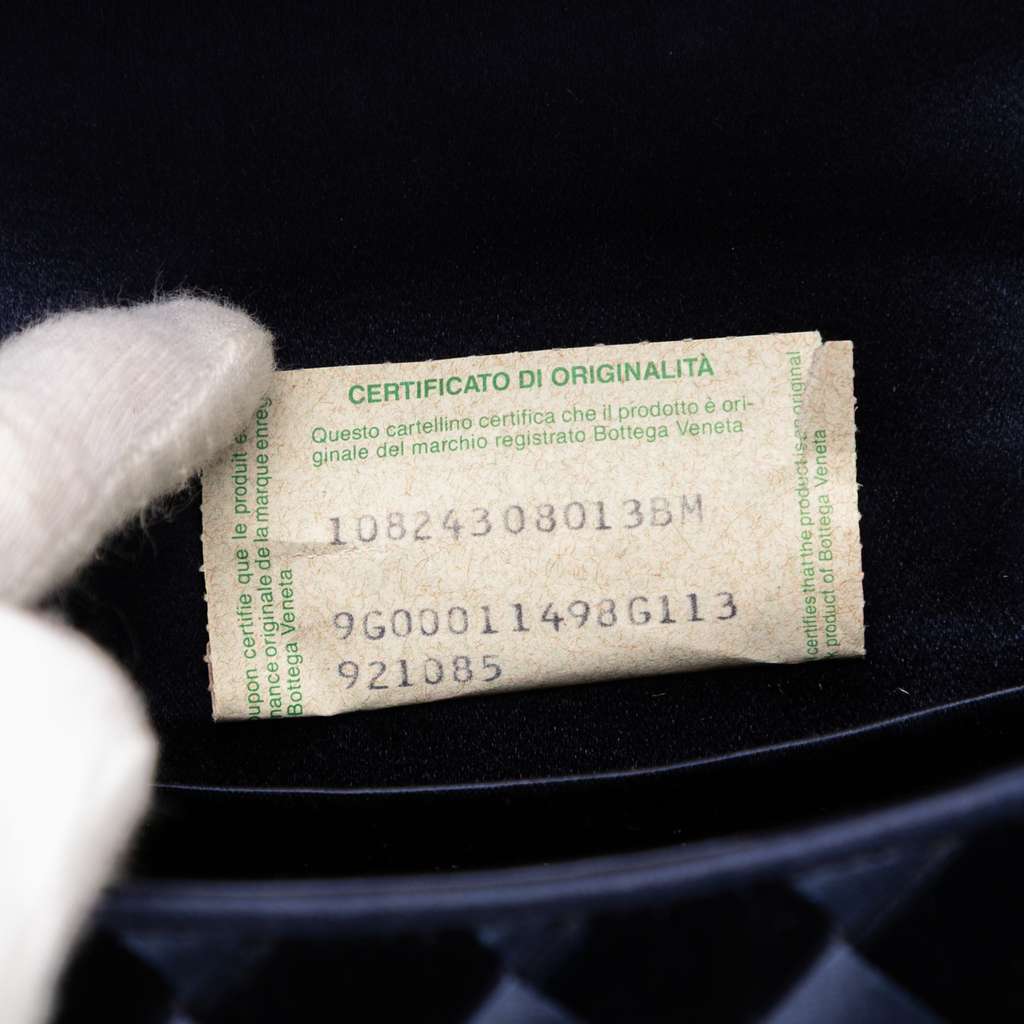 Bottega Veneta Velvet and Satin Intrecciato Top Handle Bag - Detail 1