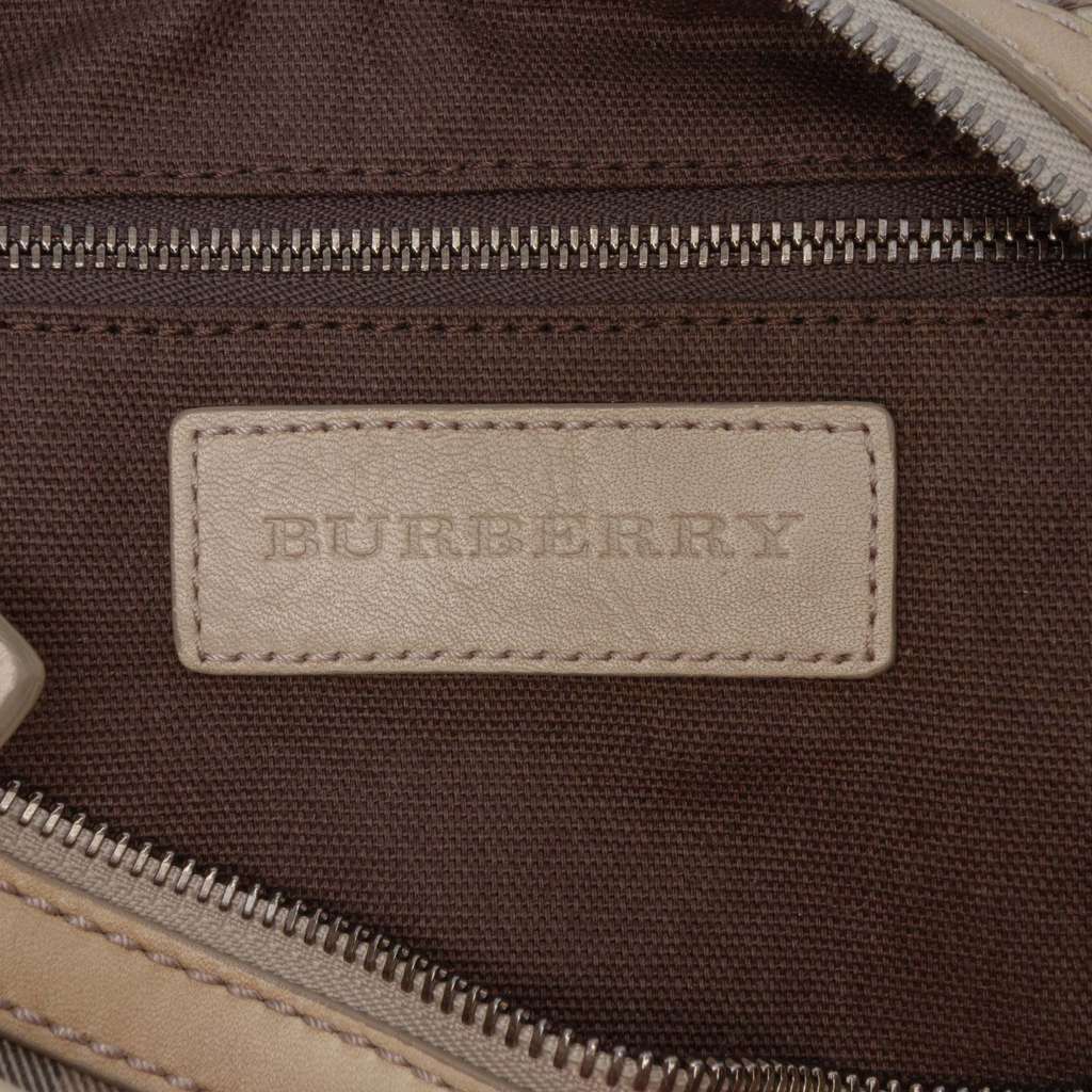 Burberry Smoke Check Coated Canvas Chester Boston Bag - Side view
