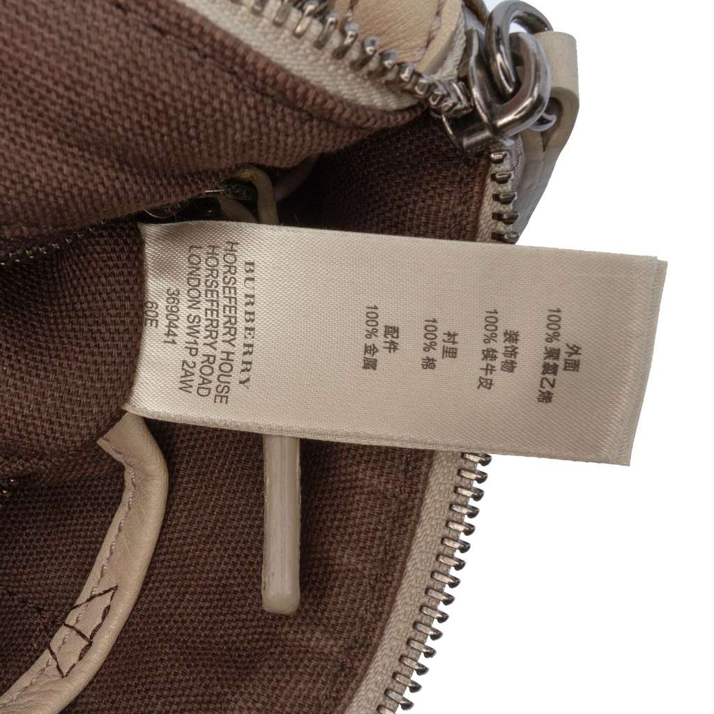 Burberry Smoke Check Coated Canvas Chester Boston Bag - Detail 1