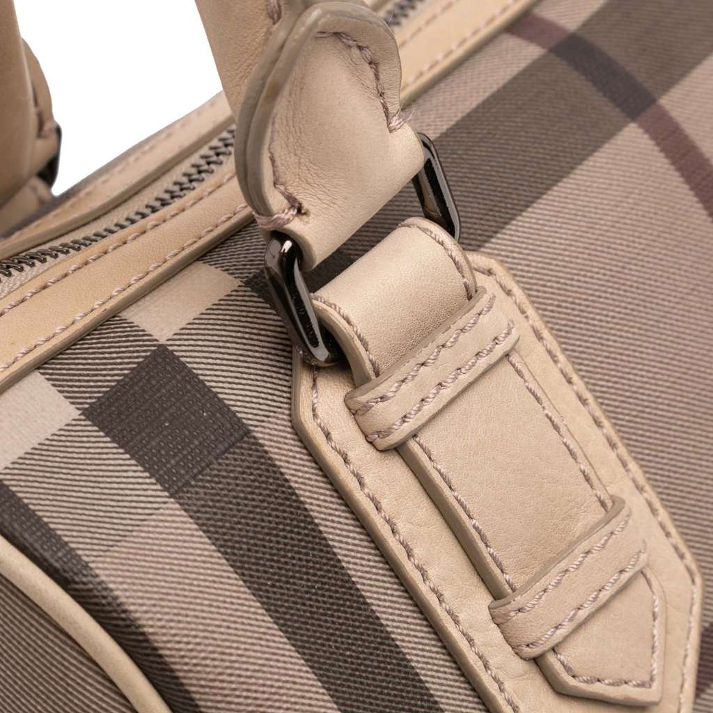 Burberry Smoke Check Coated Canvas Chester Boston Bag - Detail 2