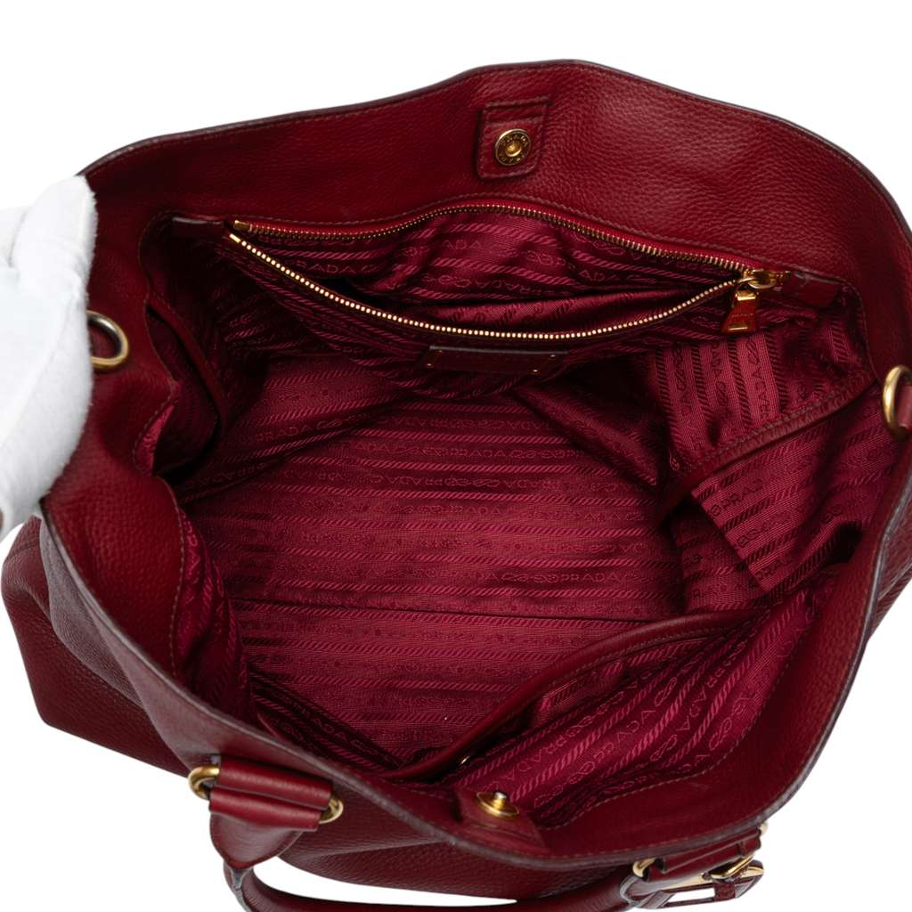 Prada Vitello Daino Open Convertible Tote - 4