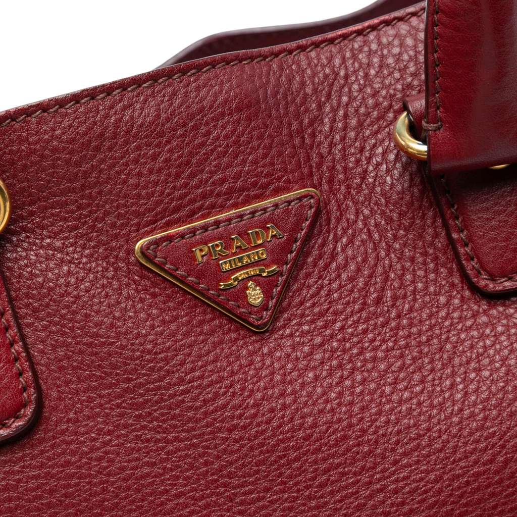 Prada Vitello Daino Open Convertible Tote - Side view