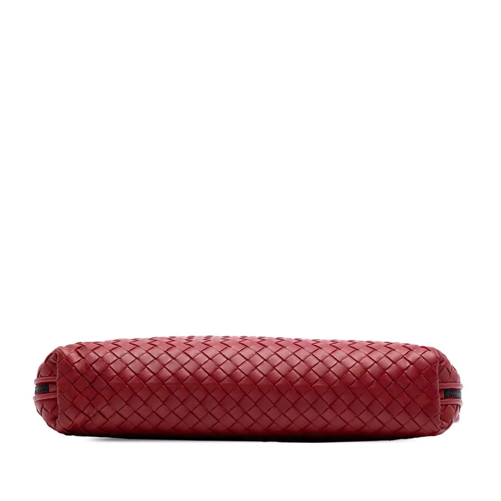 Bottega Veneta Large Nappa Intrecciato Nodini Crossbody Red Leather Good - Inside View