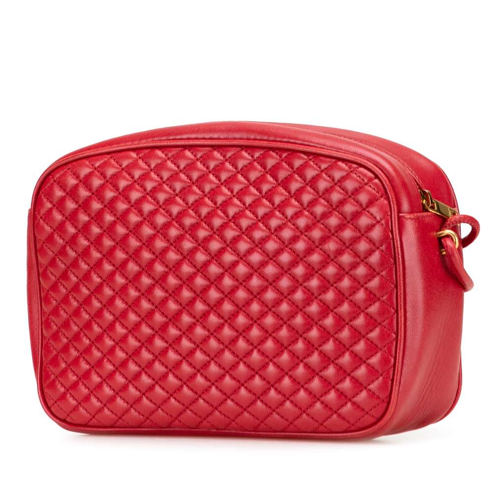 Saint Laurent Quilted Lambskin Victoire Camera Bag - Back view