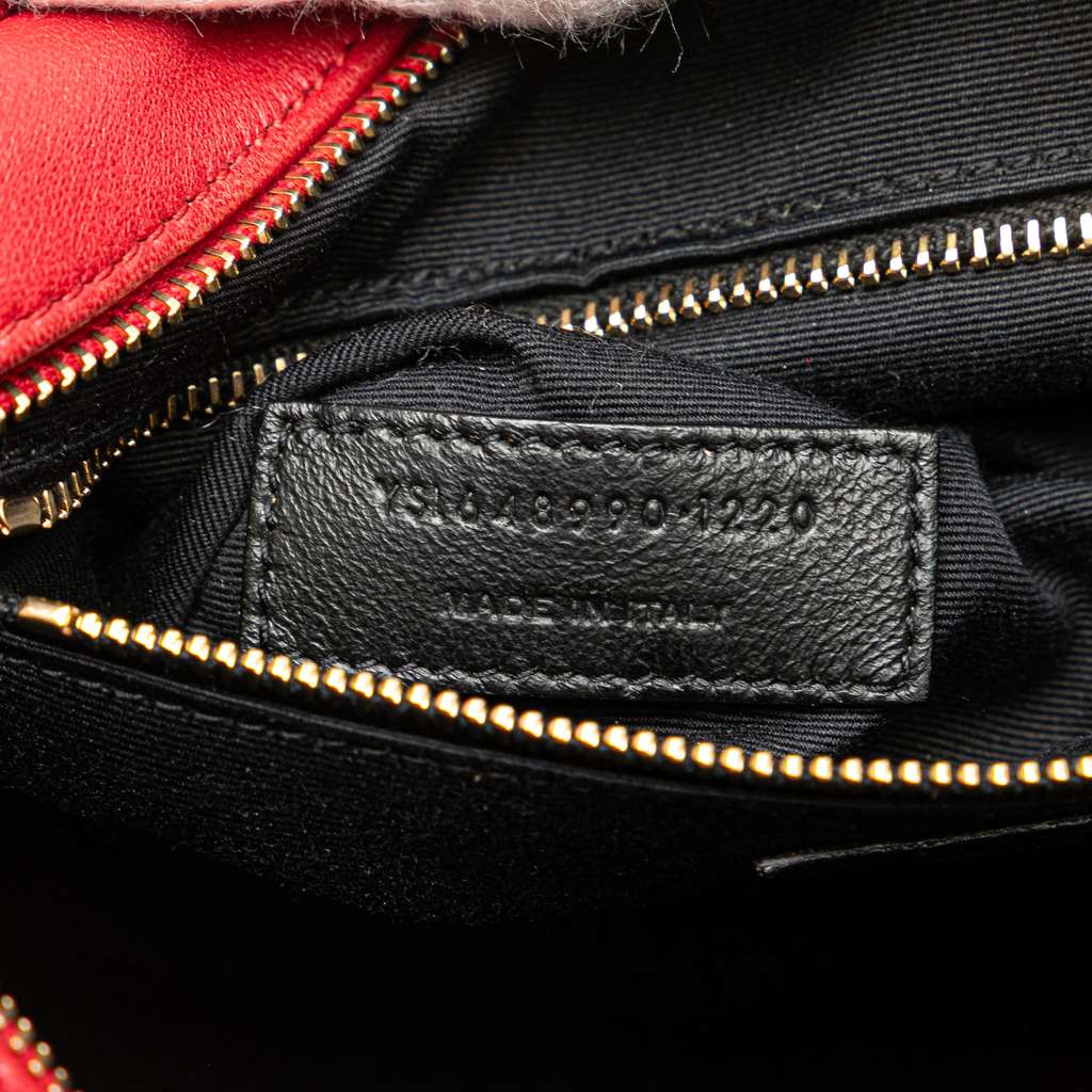 Saint Laurent Quilted Lambskin Victoire Camera Bag - Detail 1