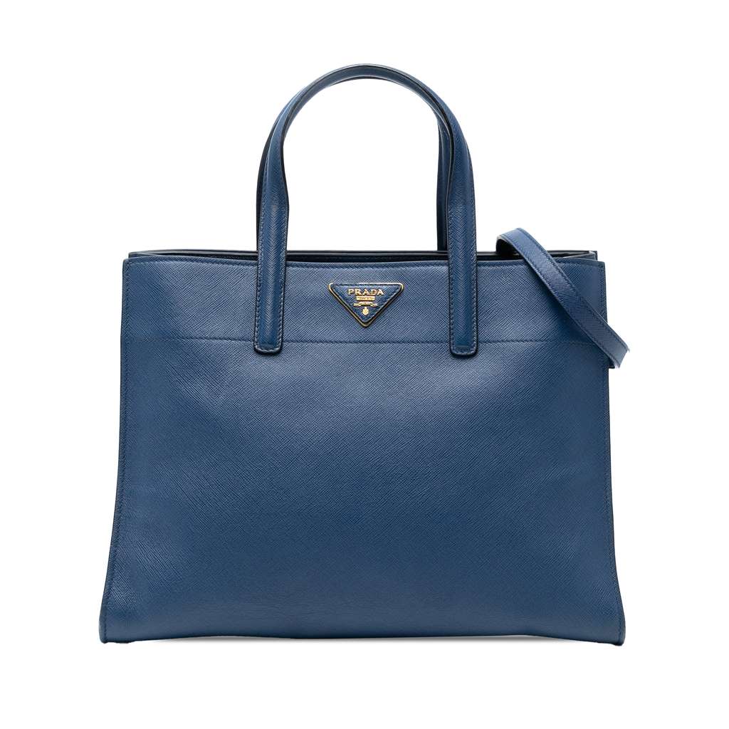 Prada Saffiano Soft Triple Pocket Tote