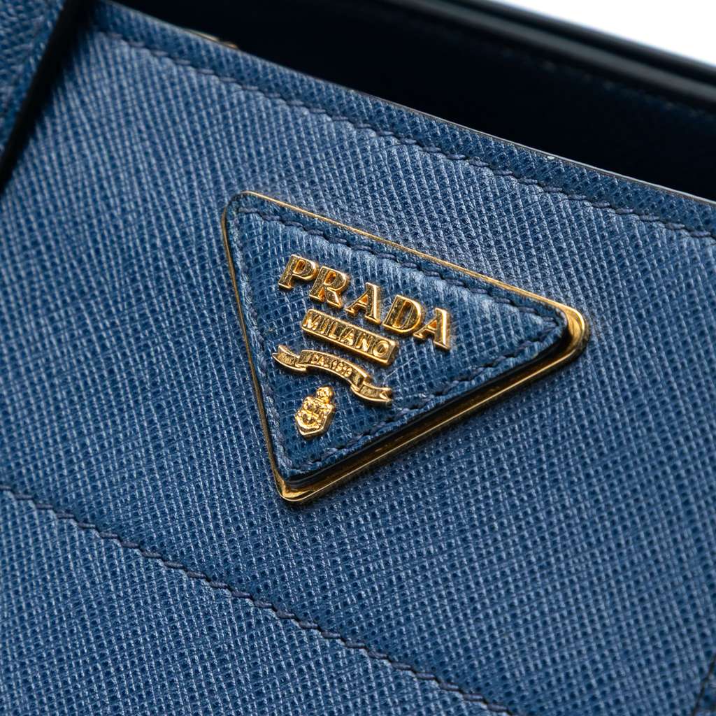 Prada Saffiano Soft Triple Pocket Tote - Side view