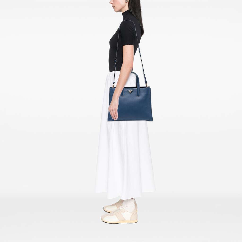 Prada Saffiano Soft Triple Pocket Tote - Detail 1