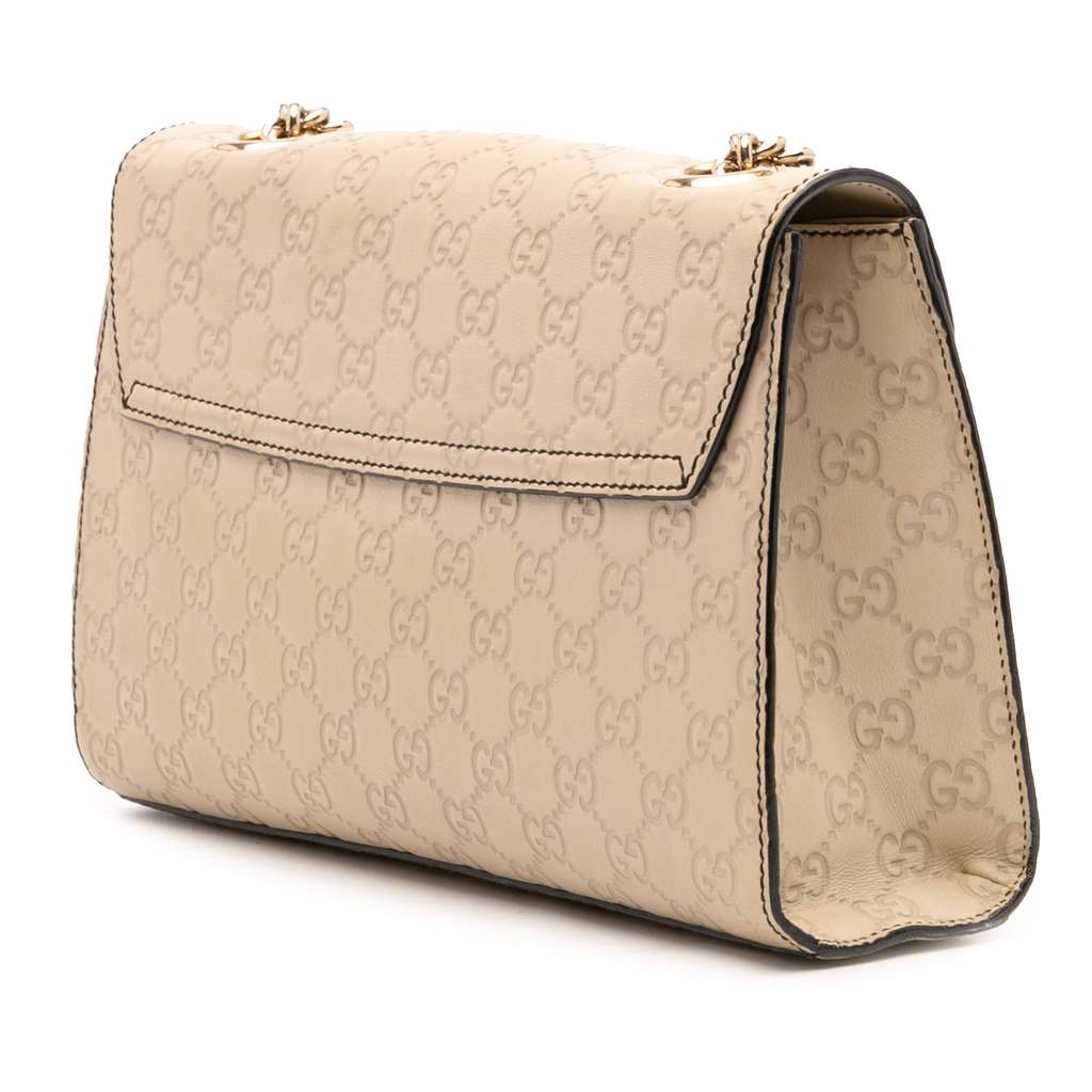 Gucci Medium Guccissima Emily Shoulder Bag - Back view