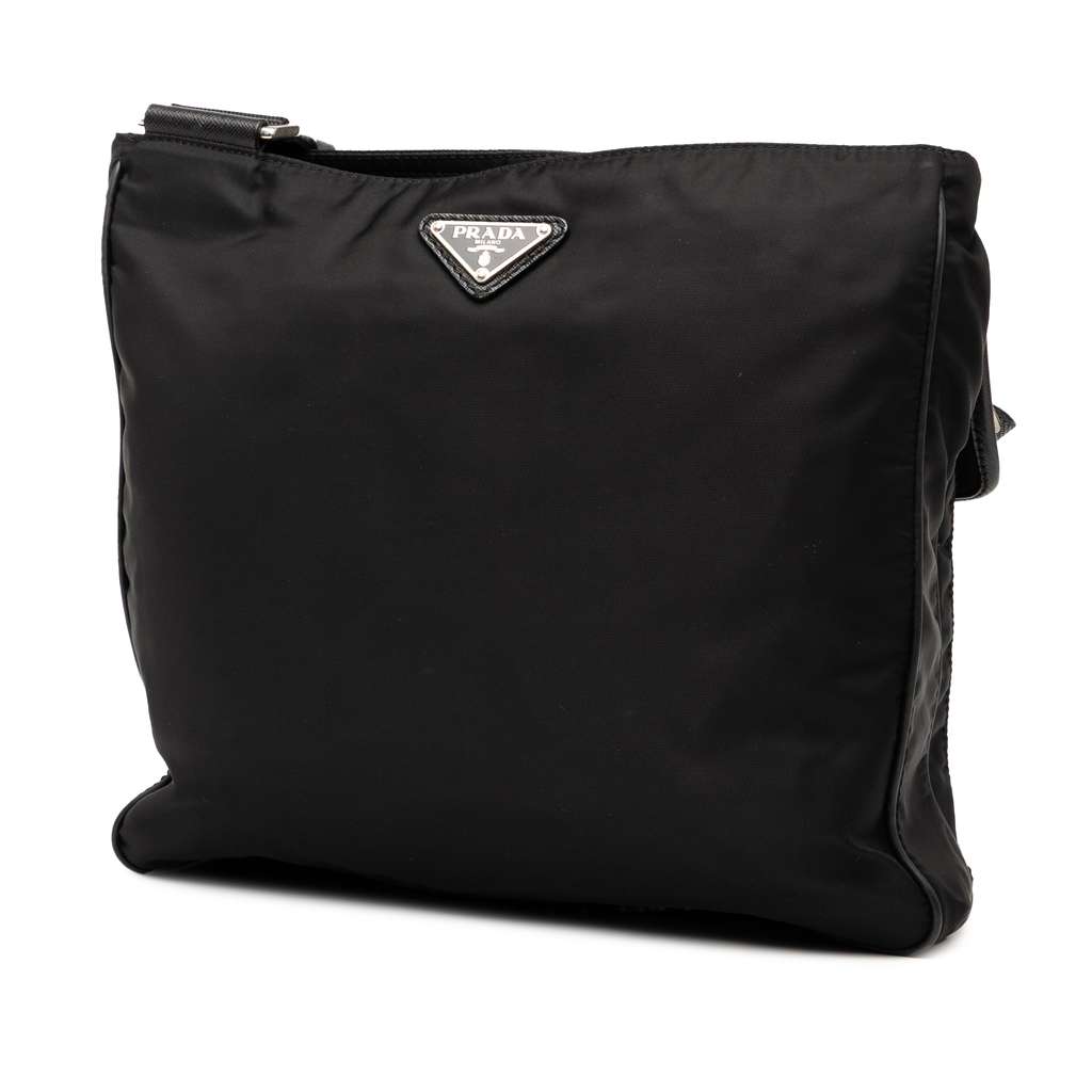 Prada Tessuto Zip Top Crossbody - Back view