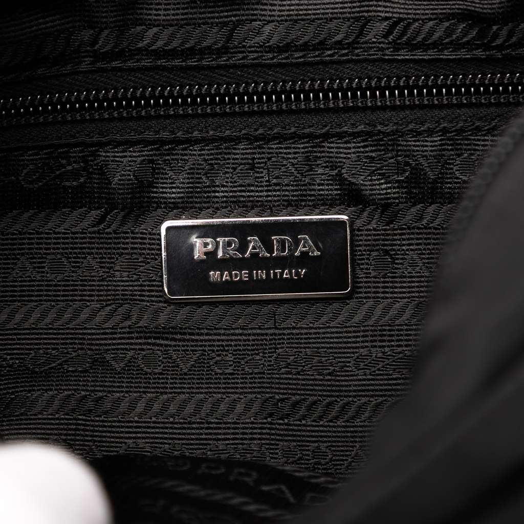 Prada Tessuto Zip Top Crossbody - Side view