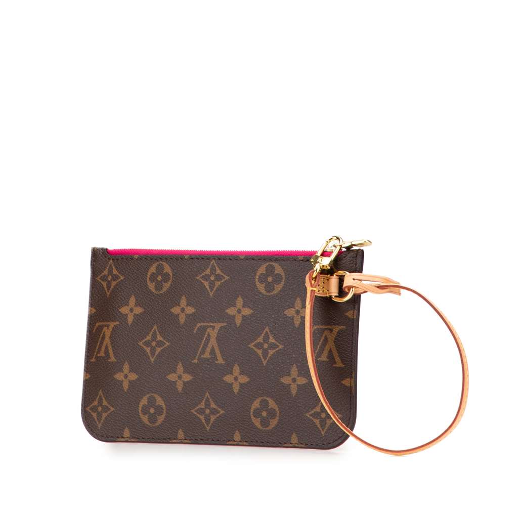 Louis Vuitton Monogram Neverfull Pouch - Back view