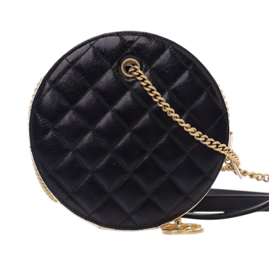 Chanel Crumpled Calfskin En Vogue Round Bag - Image 6