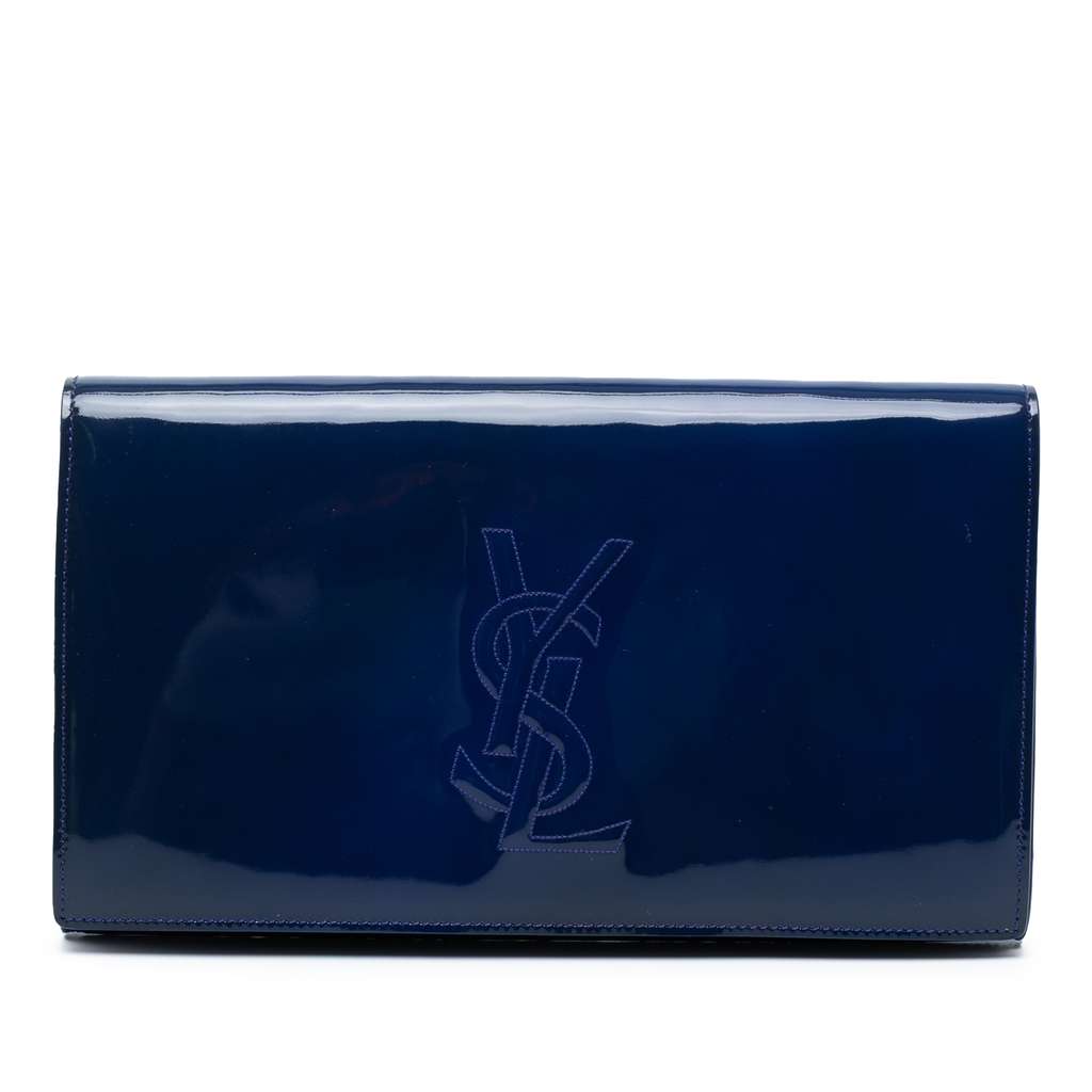 Saint Laurent Large Patent Belle De Jour Clutch