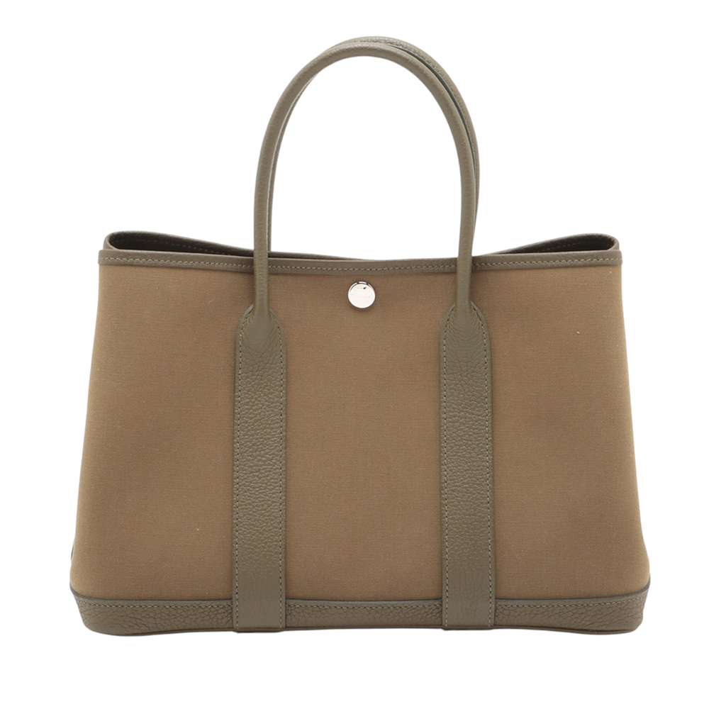 Hermès Toile Officier and Vache Country Garden Party 30 - Back view