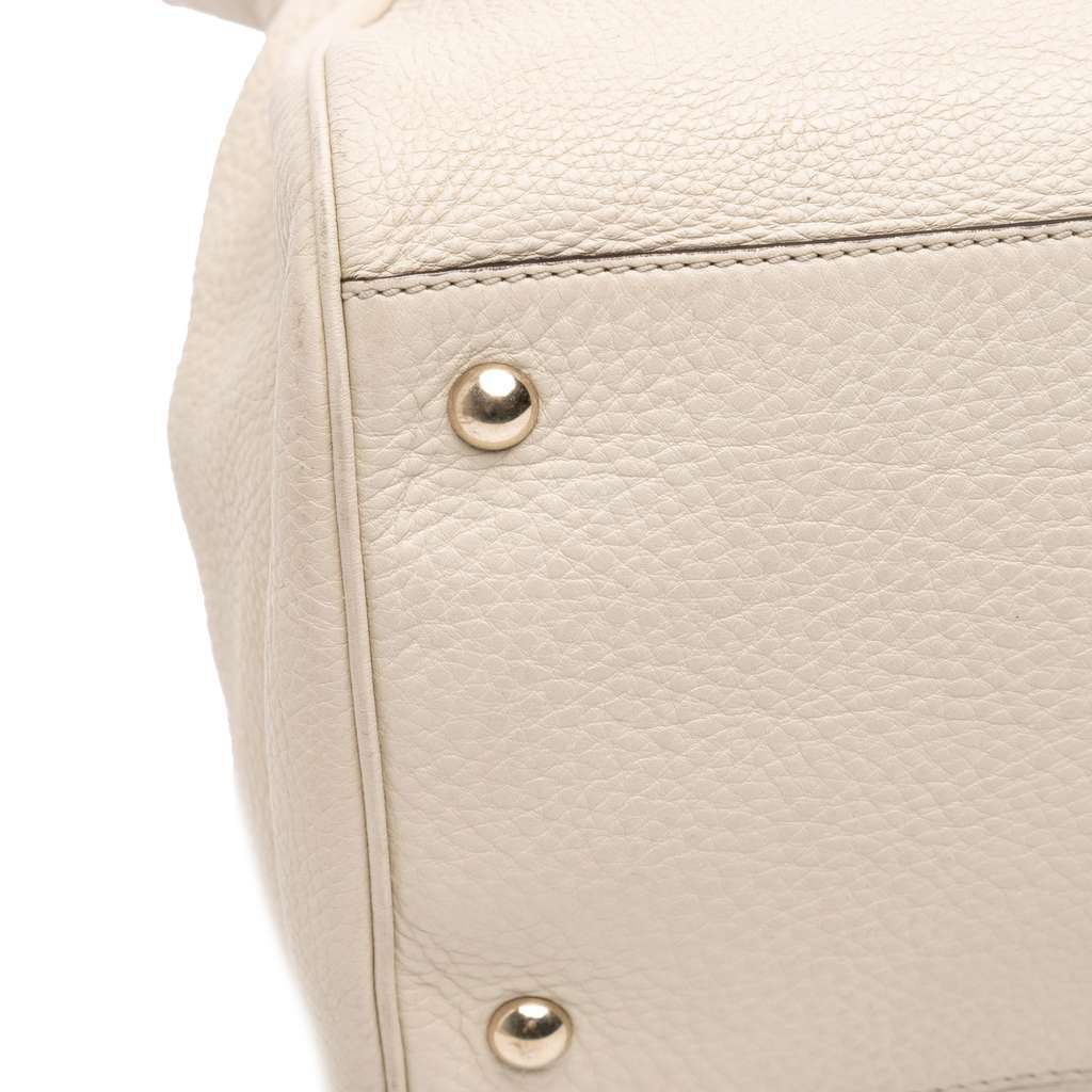 Gucci Large Calfskin Bamboo Shopper Satchel - Image 10