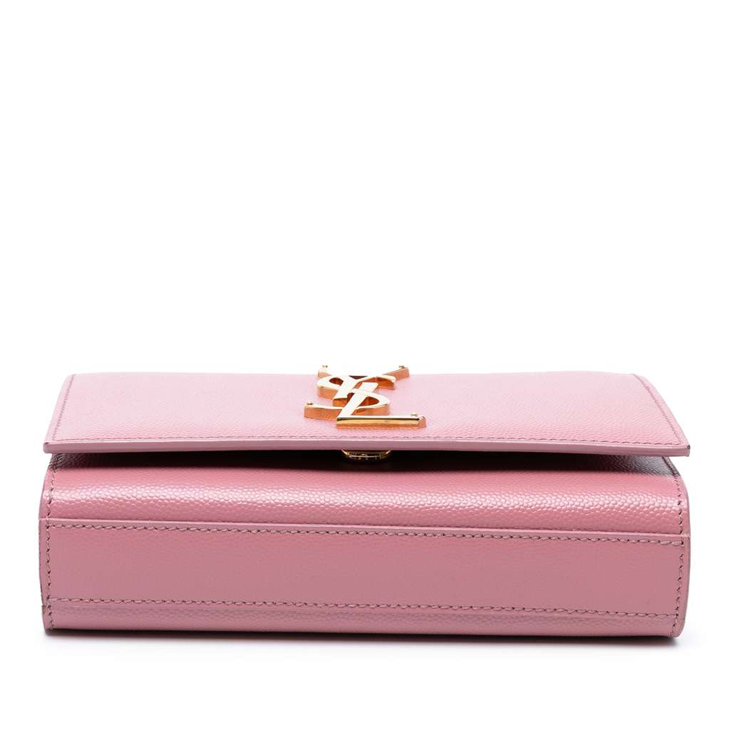 Saint Laurent Small Grain De Poudre Monogram Kate Crossbody - 3