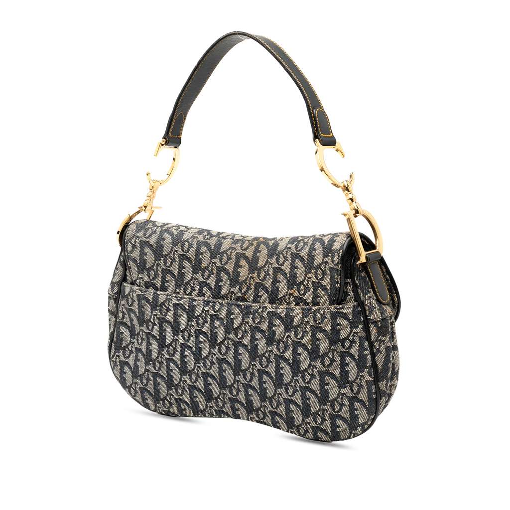 Dior Diorissimo Canvas Double Saddle Bag - 2