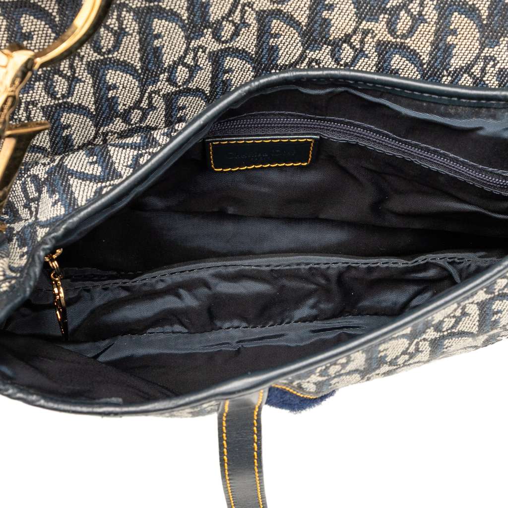 Dior Diorissimo Canvas Double Saddle Bag - 4