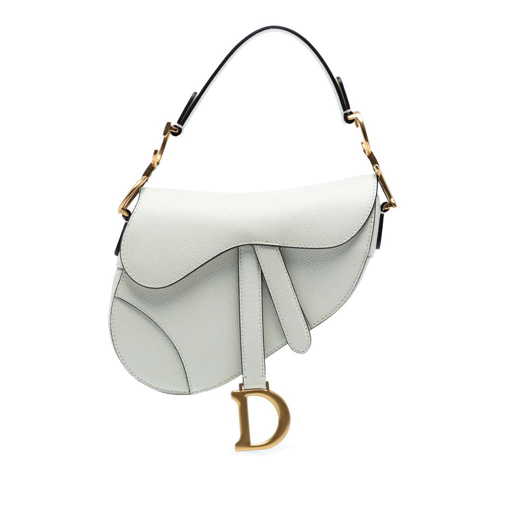 Dior Mini Grained Calfskin Saddle Bag