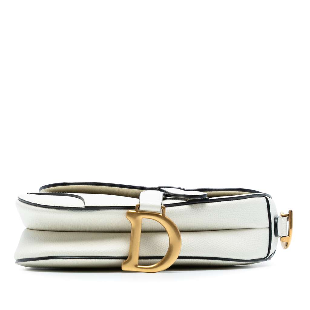 Dior Mini Grained Calfskin Saddle Bag - Image 6