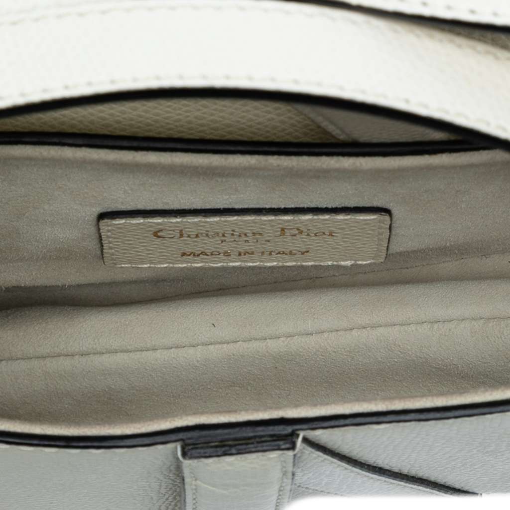 Dior Mini Grained Calfskin Saddle Bag - 4