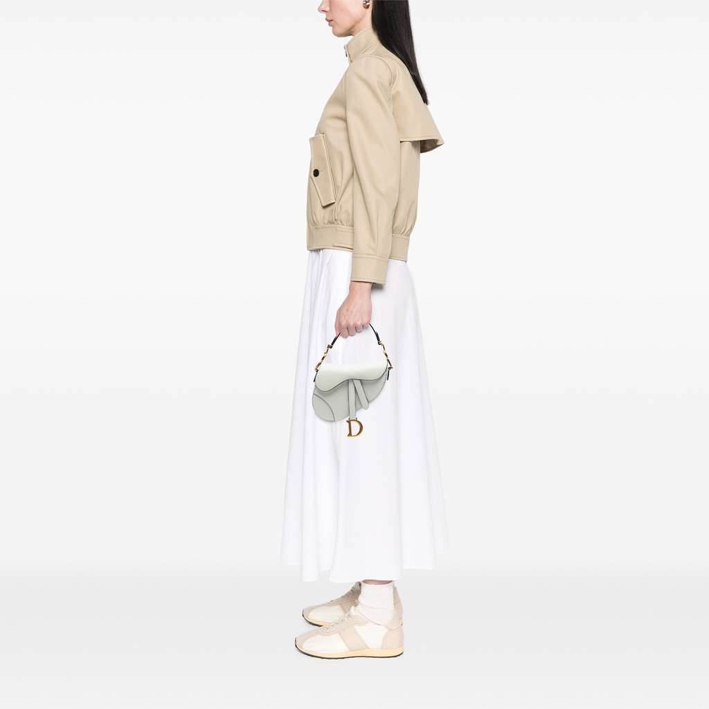 Dior Mini Grained Calfskin Saddle Bag - Detail 2