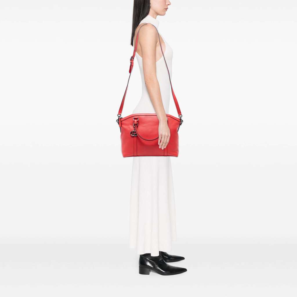 Gucci Leather GG Charm Dome Satchel - Detail 2