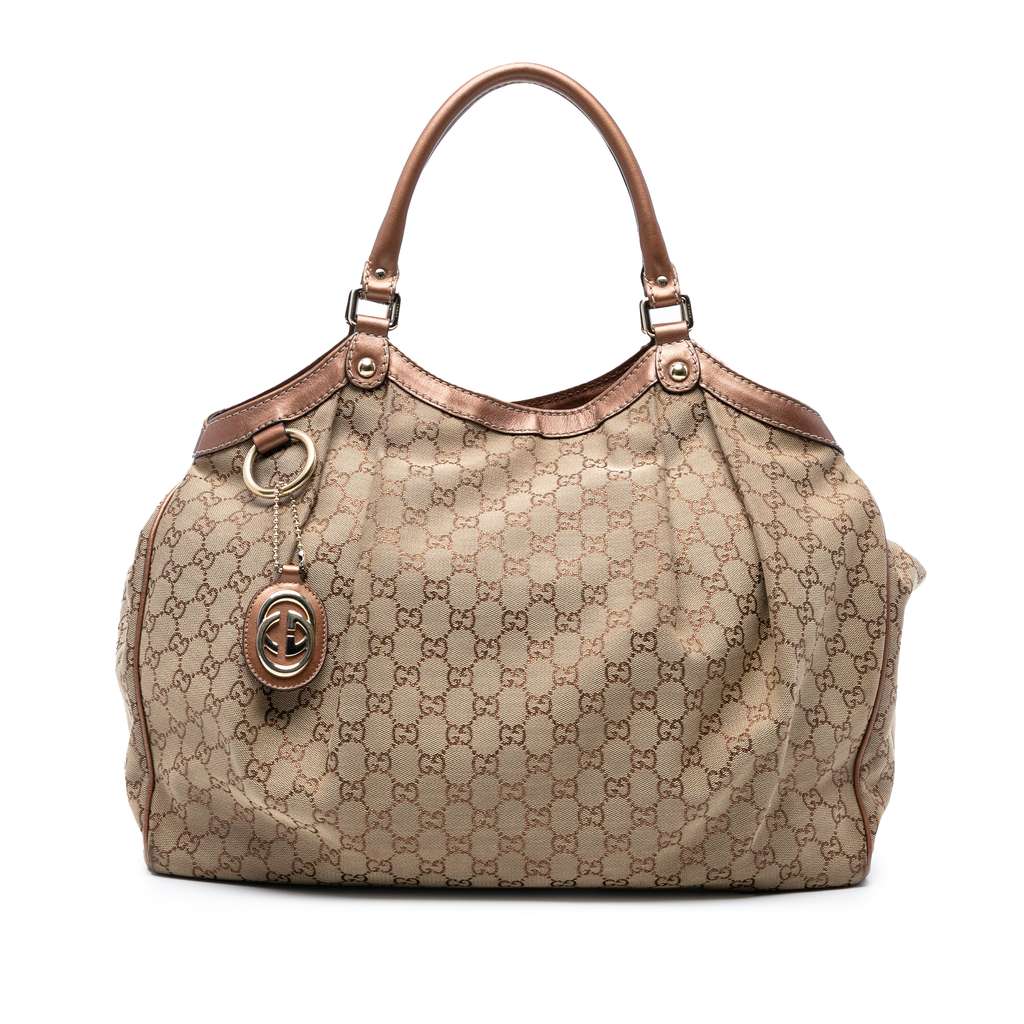 Gucci Large GG Canvas Sukey Tote