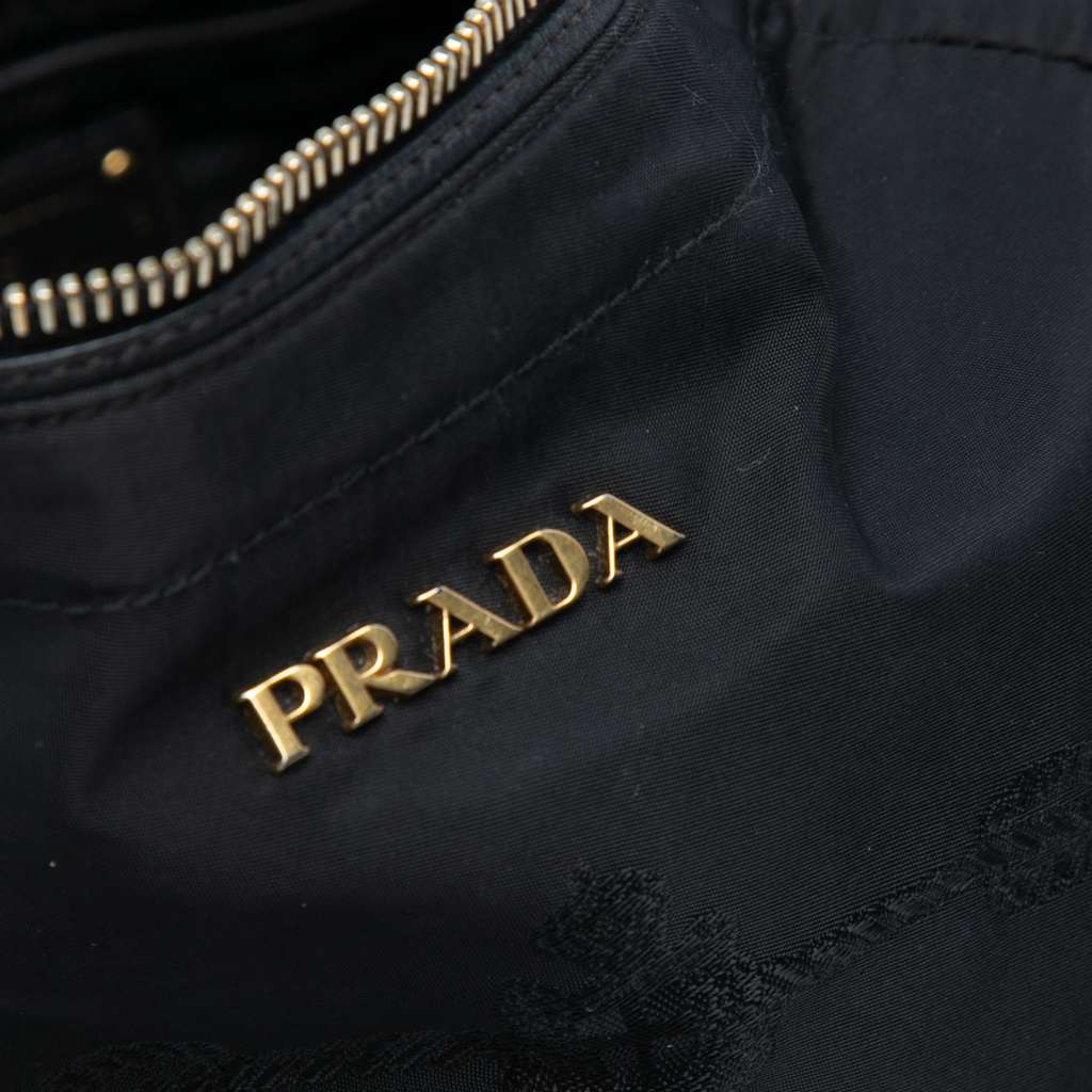 Prada Tessuto Logo Shoulder Bag - Side view
